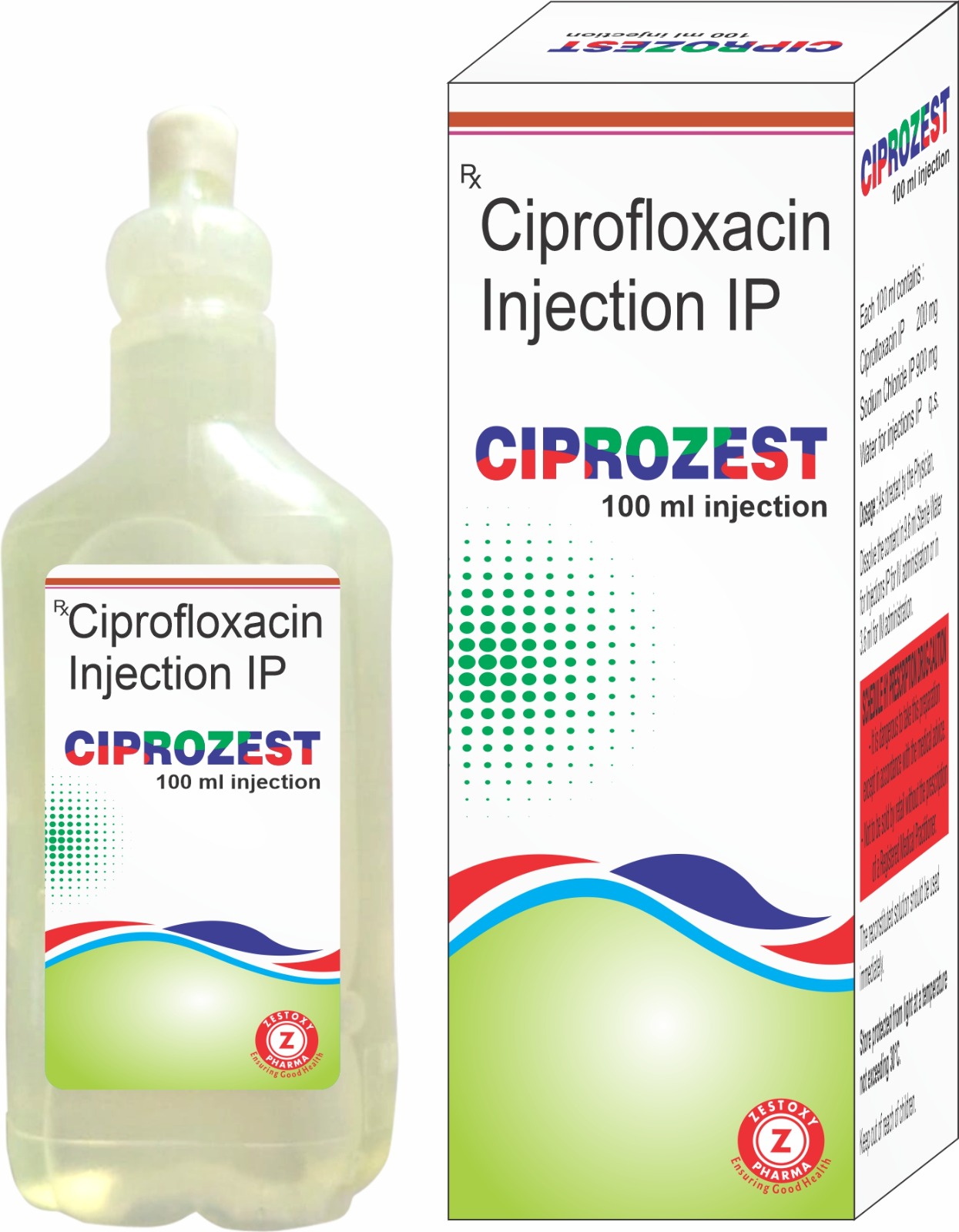 CIPROZEST INJECTION 100 ML